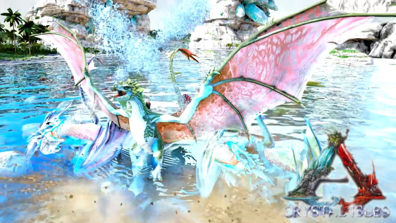 #3【ARK:Cry】ｱｲﾙｽﾞ固有種クリスタルワイバーン！トロピカル＆エンバー！【PC版公式PVE：ARK Survival Evolved】