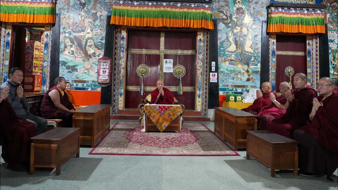 2023,10,26 Kyabje Drubwang Sangye  Nyenpa Rinpoche has bestowed an advice.
