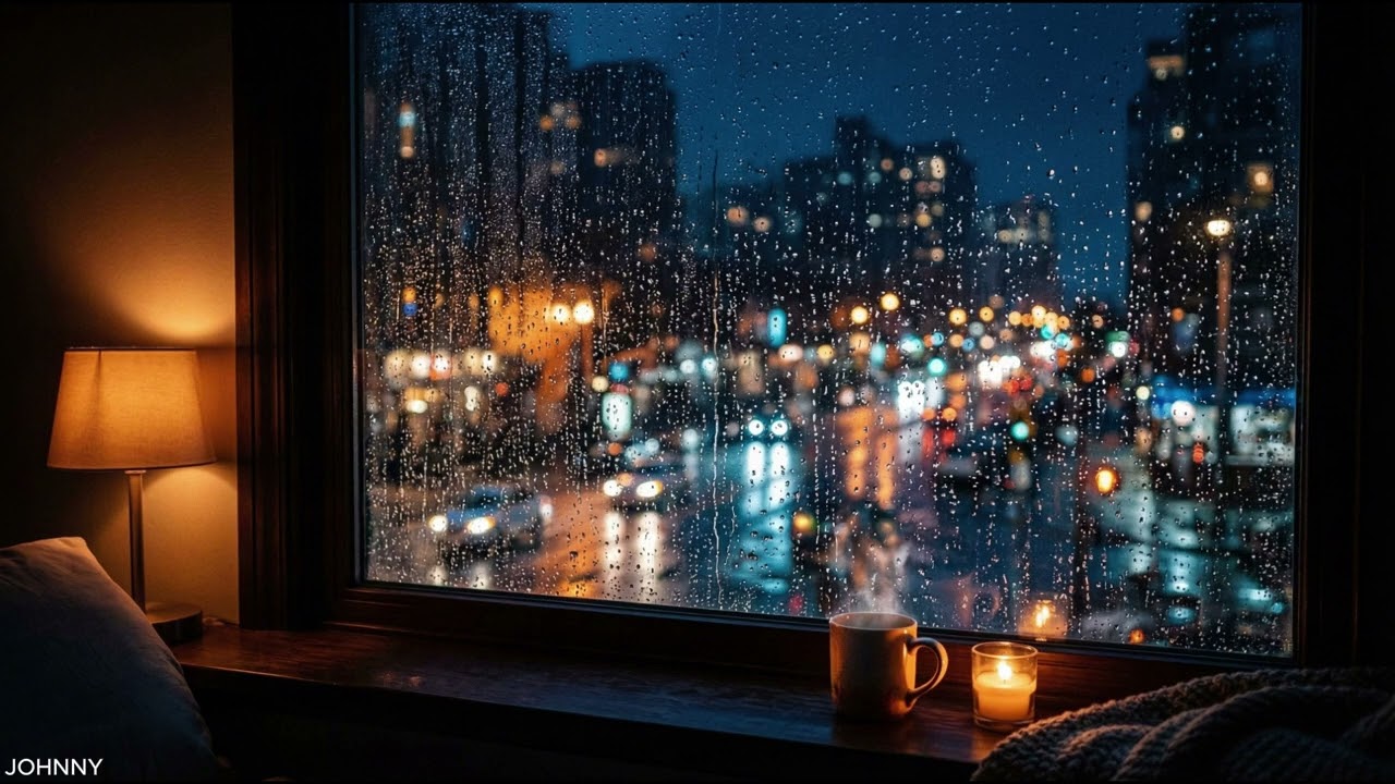 Rain on Window at Night 🌧️🪟 | Relaxing Rain Sounds for Deep Sleep