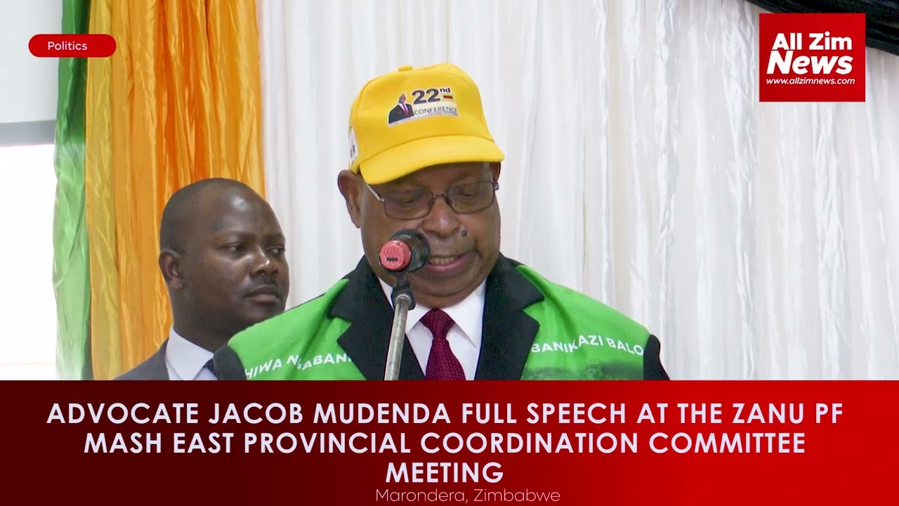 Zanu PF SG Mudenda address Mash East PCC| Constitutional Ammendment & Sacrificing for the President