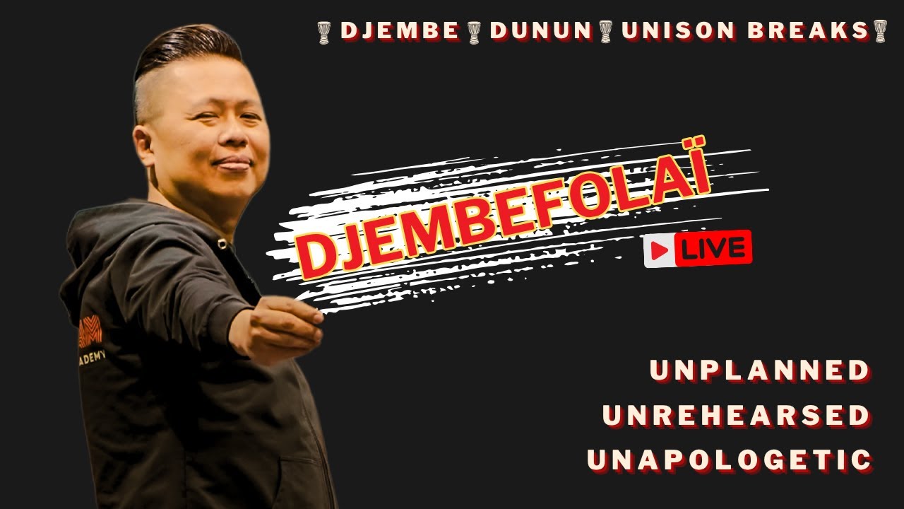 Live Djembe Lesson: Rhythm DJEMBEFOLAÏ