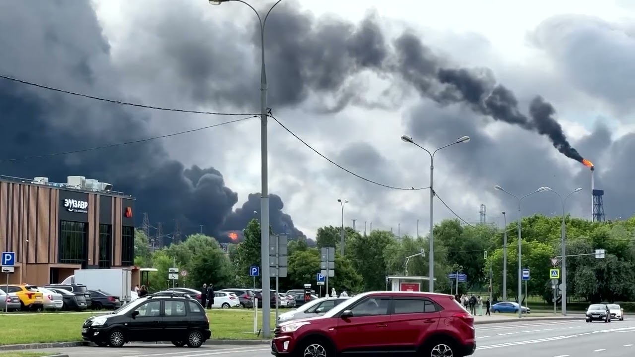 Moscow refinery on fire after Ukrainian drone attack