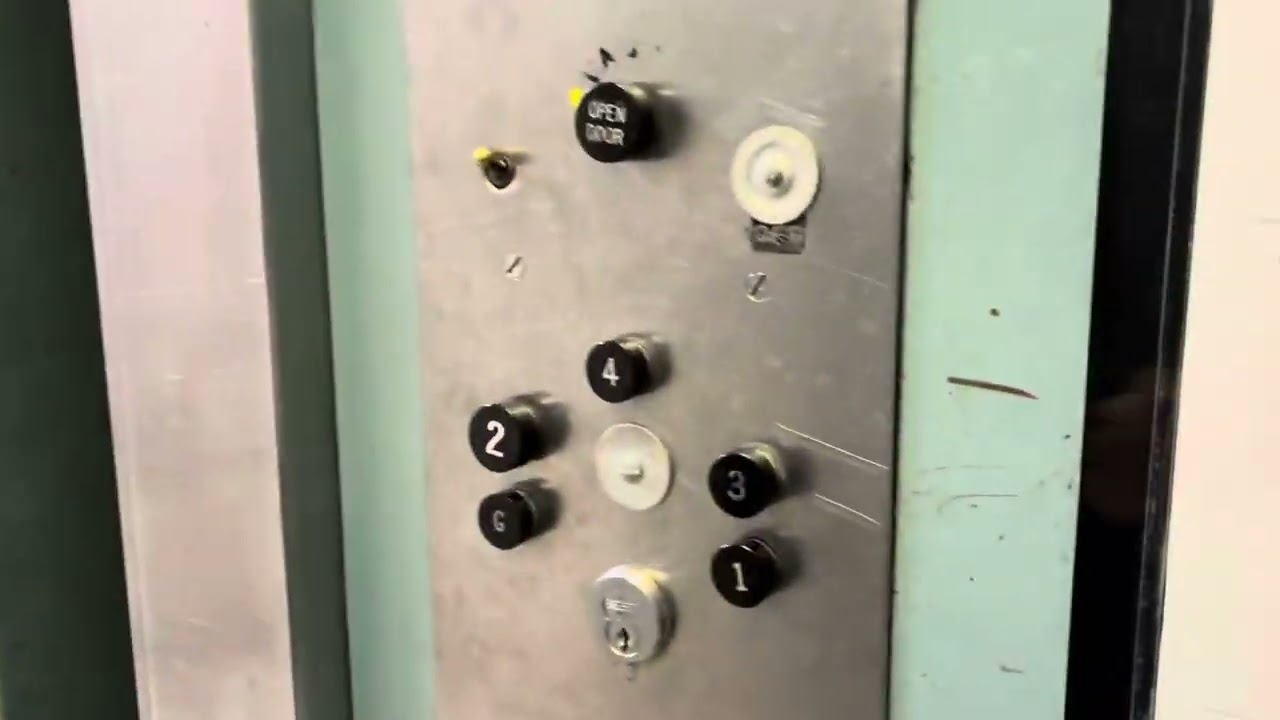 AWESOME STARUP! OTIS Black Button Traction Elevator 2 | Doe Memorial Library | UCB, Berkeley, CA