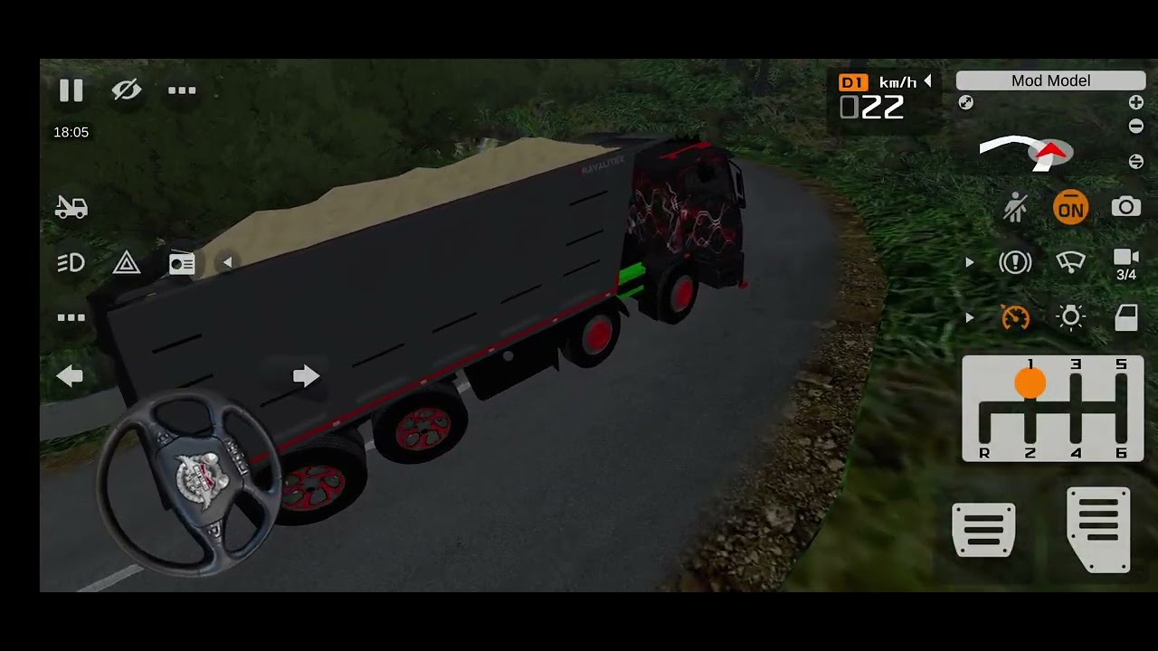 Bharat Benz dumper ghat Area
