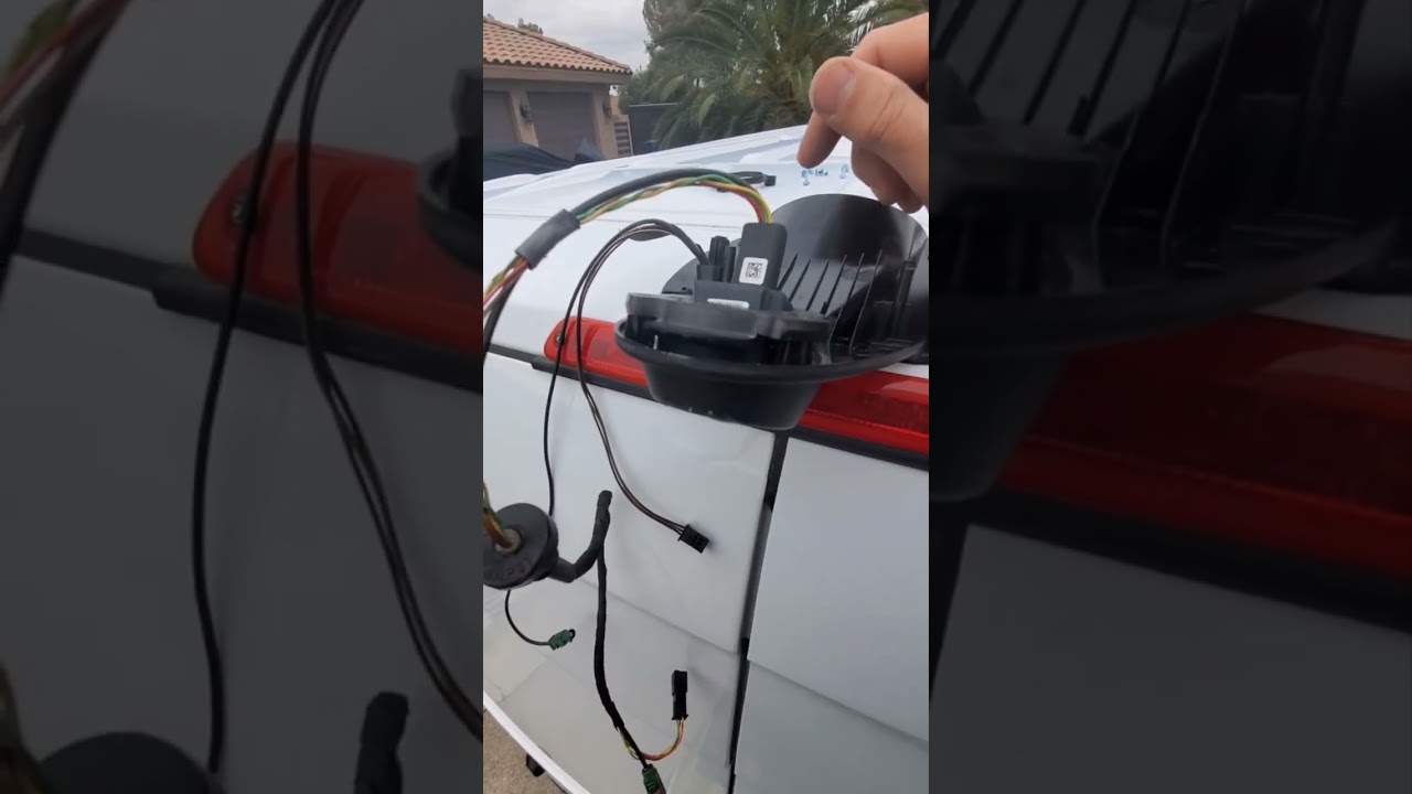 2018 Mercedes sprinter.  Back up camera housing how to replace it.