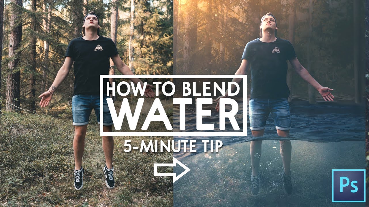 How to blend WATER in Photoshop