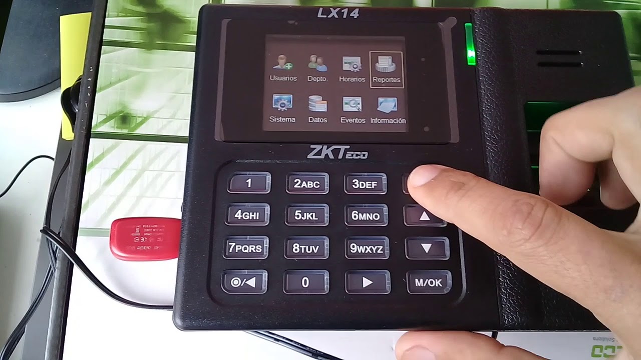 Configuración Reloj Biometrico LX14 ZKTeco - Empleado y Horario
