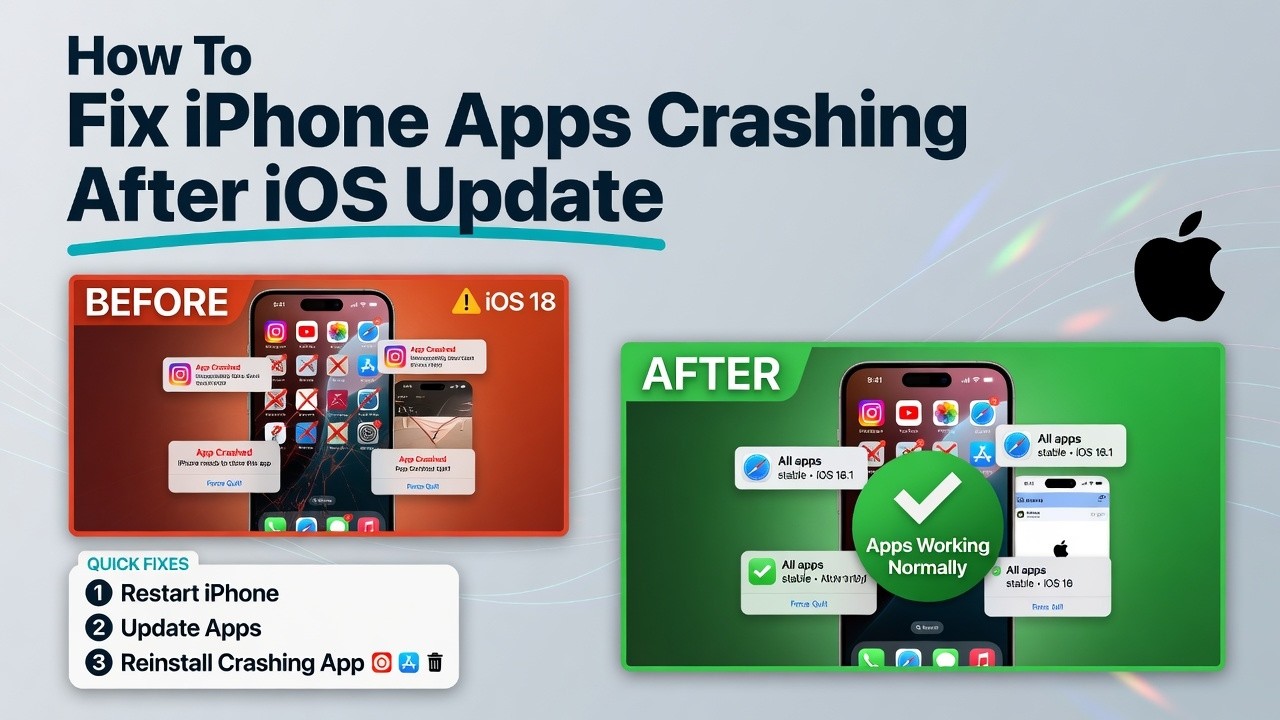 How to Fix iPhone Apps Crashing After iOS Update