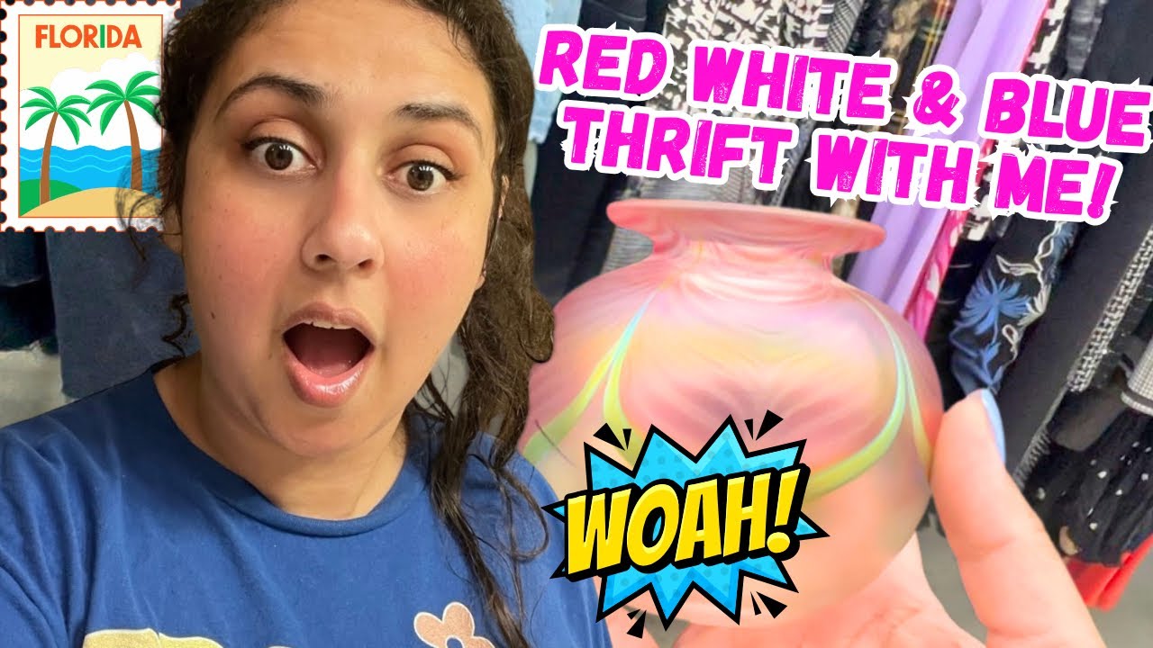 EVERYTHING WAS 50% OFF! I FILLED MY CART! THRIFT With Me|Home Décor|RESALE|NIKNAX and Etsy|FLORIDA