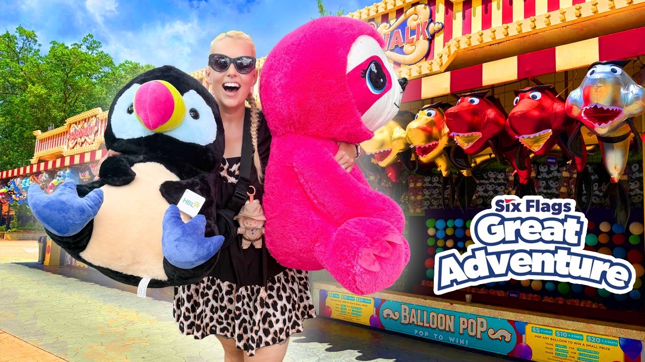 Великолепные карнавальные игры в Six Flags Great Adventure!