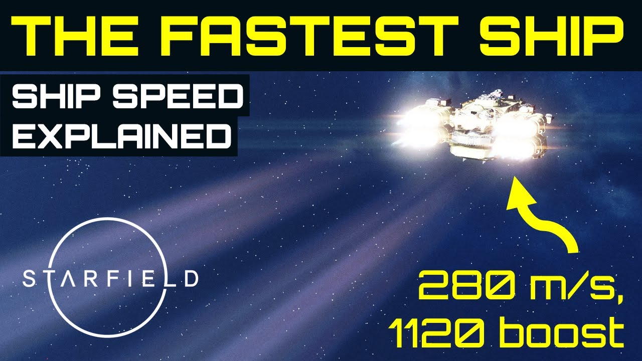 Get the FASTEST ship in Starfield! Ultimate guide to (improving) ship speed - 6 important tips!