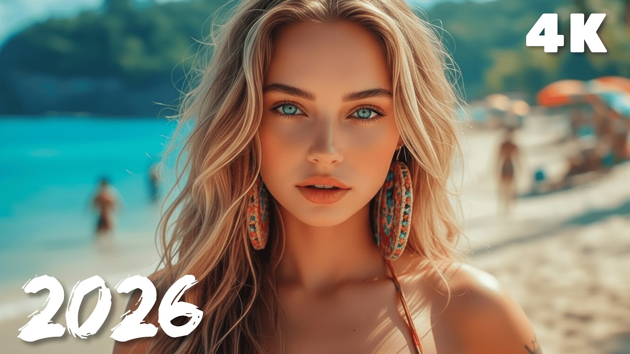Sea Breeze Chill 🌬️ Tropical Deep House 4K UHD 2026 | Blue Shore Beats