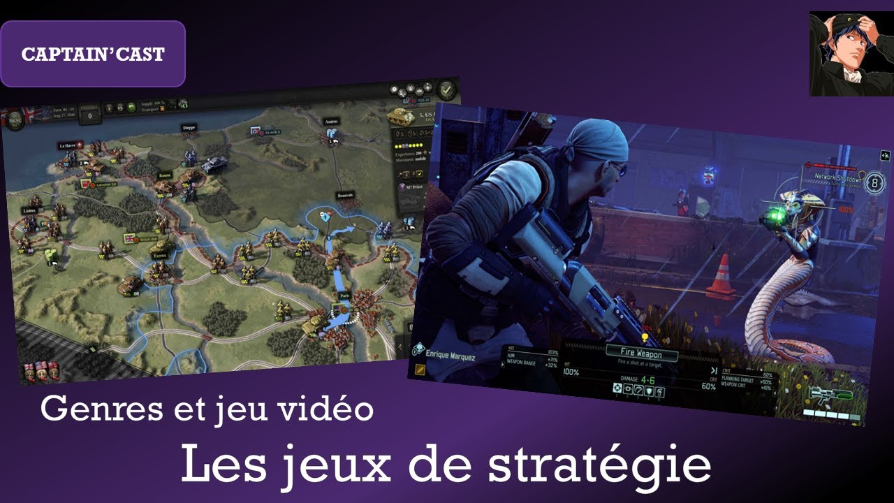 Les genres du jeu de stratégie : grande stratégie, STR, 4X, tactique, ...