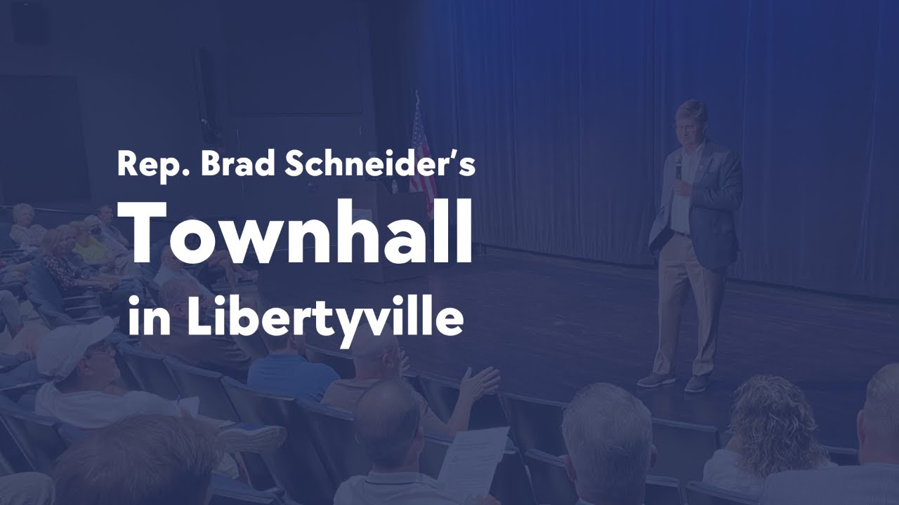 Rep. Brad Schneider's Town Hall in Northbrook