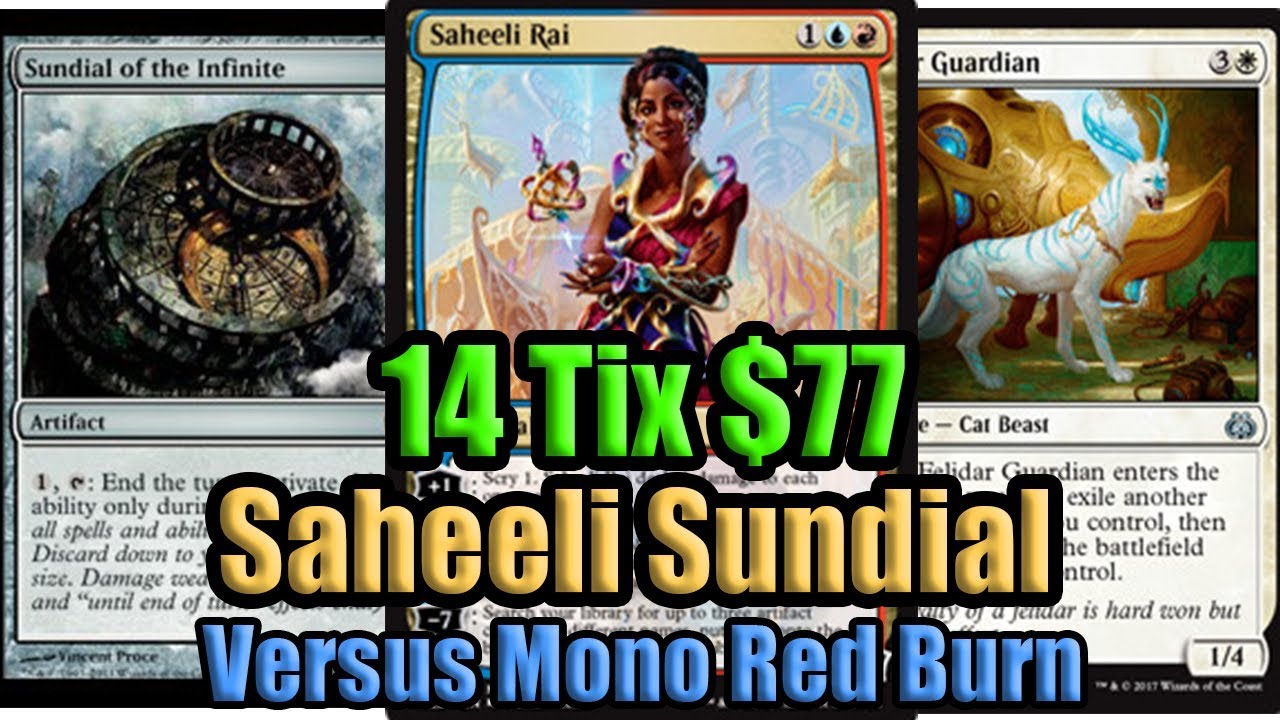 MTG Modern Budget Saheeli Sundial vs Mono Red Burn