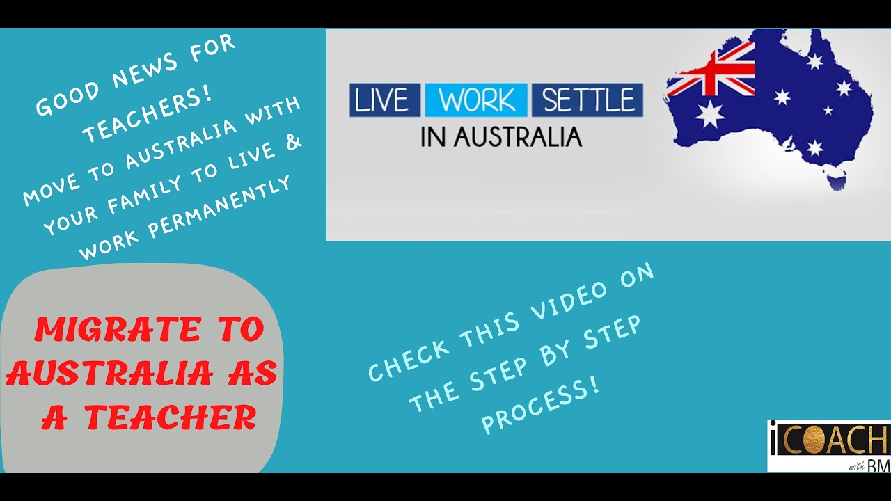 Migrate to Australia Permanently as a Teacher ! Check out the Step by Step Process on how to apply