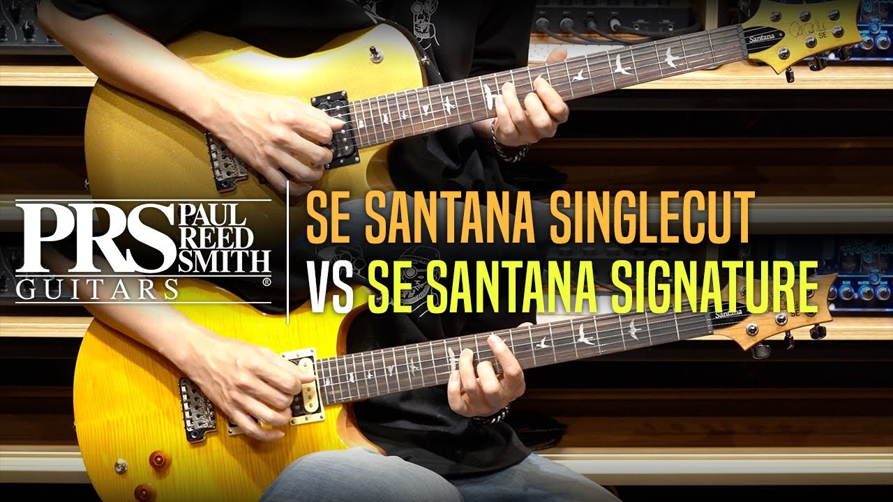 PRS SE Santana Singlecut Signature VS Santana Signature Review (No Talking)
