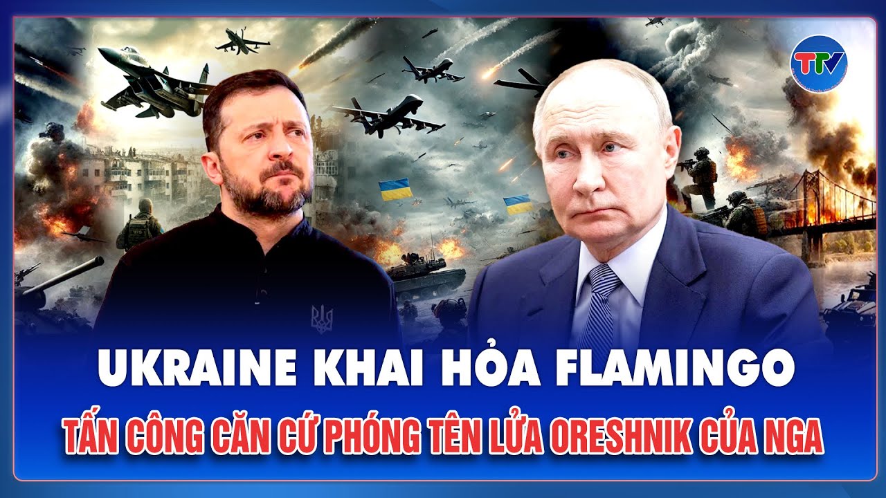 Thời sự Quốc tế trưa 9/2: Ukraine khai hỏa Flamingo, tập kích căn cứ phóng tên lửa Oreshnik của Nga