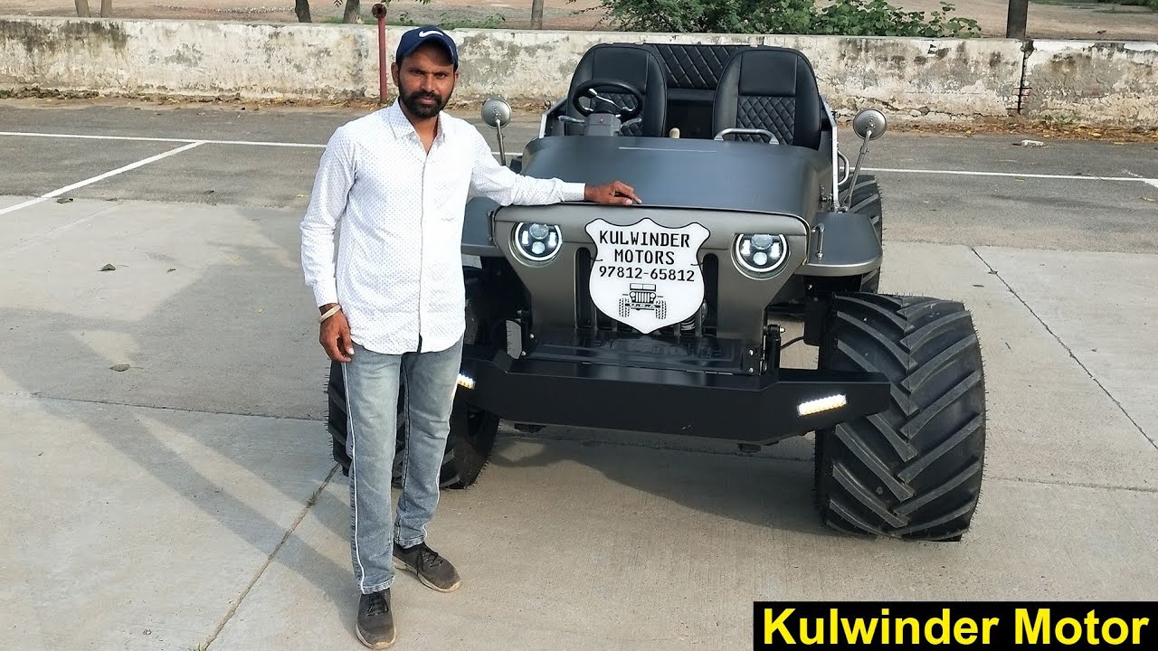 kulwinder motors 9781265812 Jeep modified monster ryer Mandi dabwali Punjab boder LED light New Jeep
