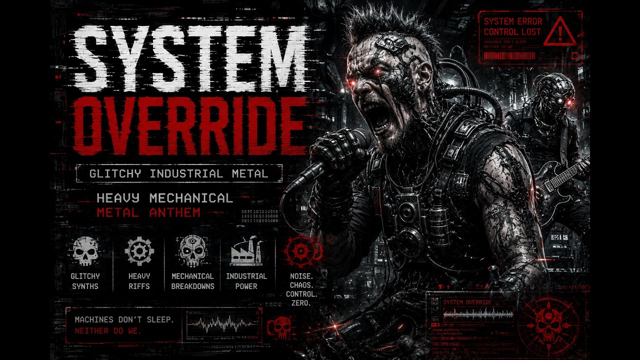 System Override | Glitchy Industrial Metal | Heavy Mechanical Metal Anthem