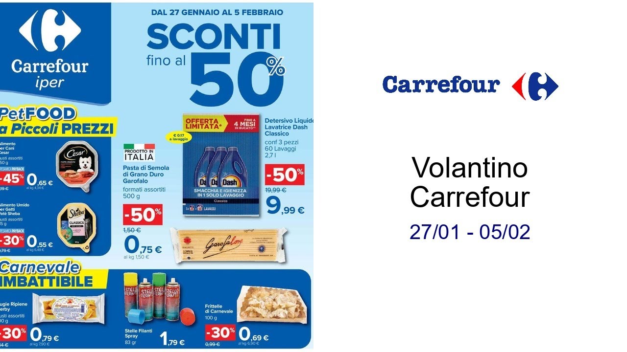 Volantino Carrefour  27/01 - 05/02