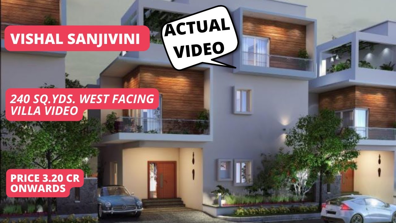 Vishal Sanjivini |☎+91-7065522190 | 4 BHK Villa In Tukkuguda Hyderabad | Price 3.20 Cr* #luxuryvilla