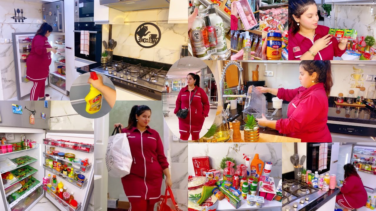 روتين الويكاند مشيت نتقدا🛒تنظيف وترتيب تلاجة🧽تنظيم بلاكار حكر ماما😡بزاف هاد شي