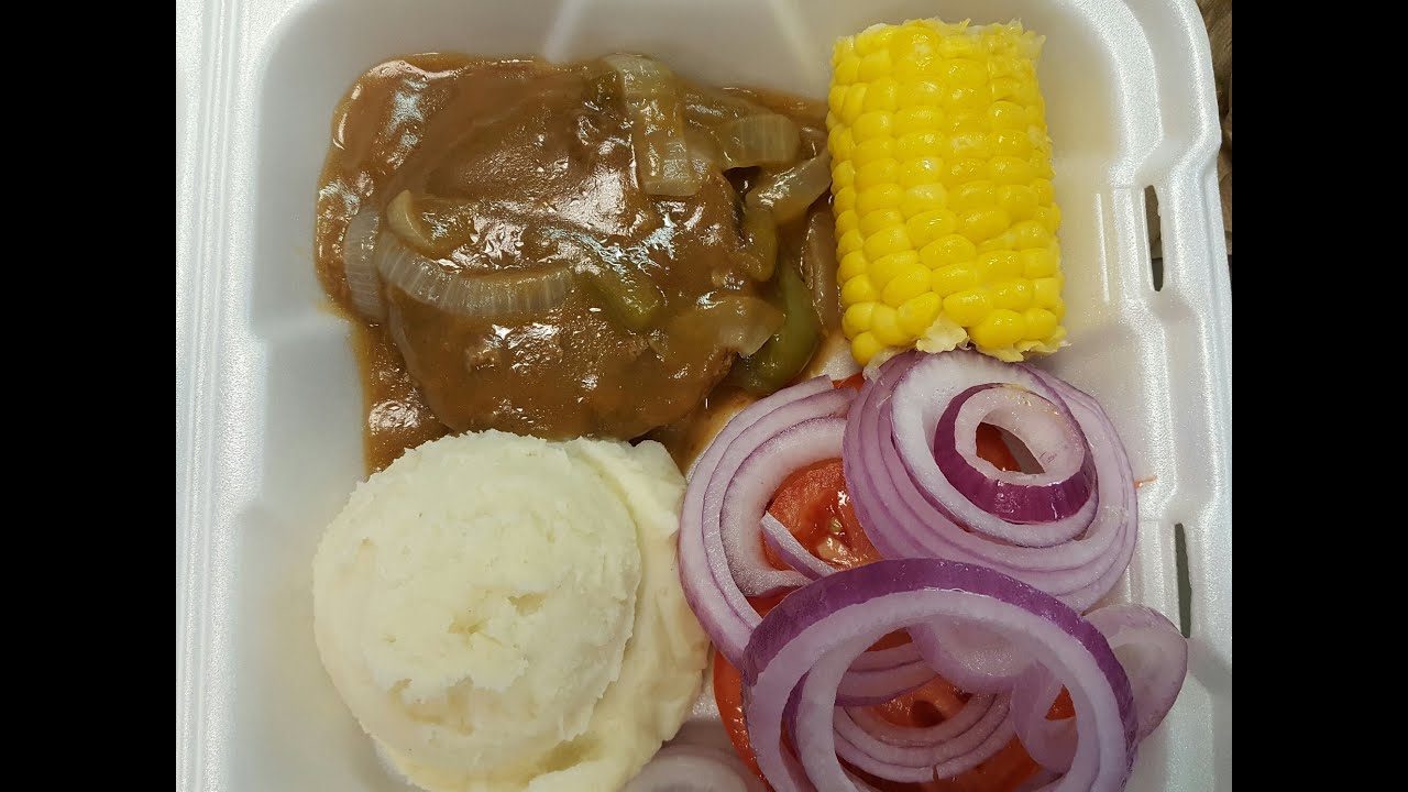 ASMR/HAMBURGER STEAK & MASHED POTATO'S...EAT LUNCH WITH ME