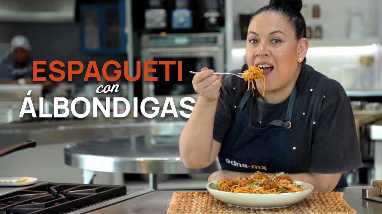Mi receta de ESPAGUETI con ALBÓNDIGAS| #EdnaMx