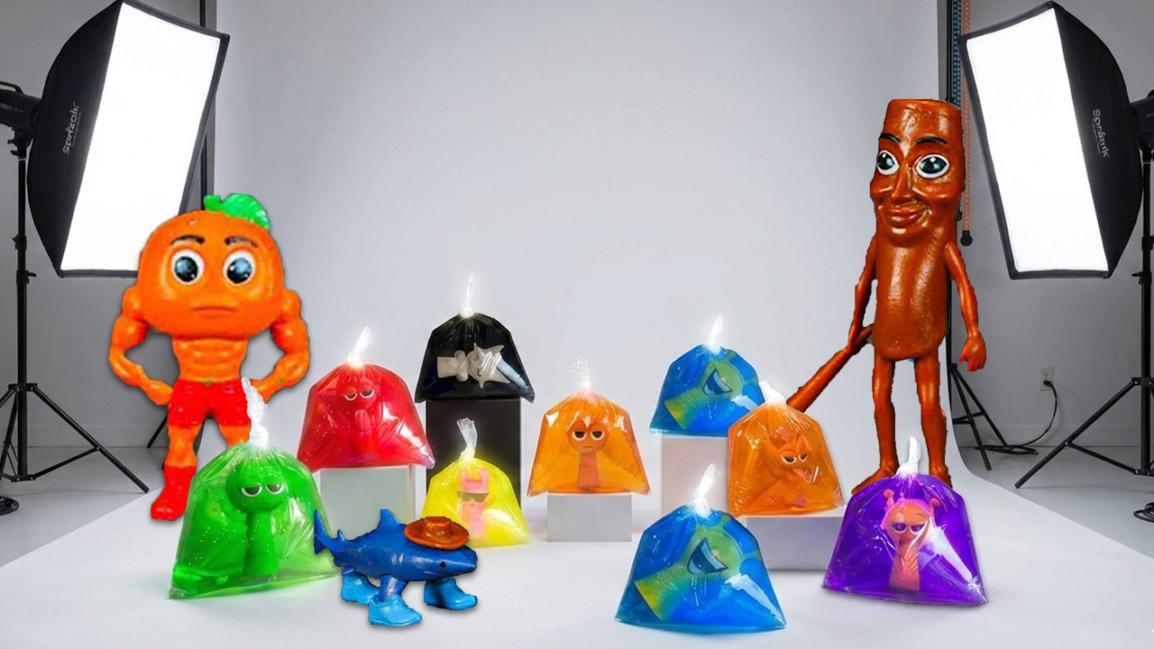 Something Strange in My Studio… Sprunki and Brainrots in the Color Water Bags!