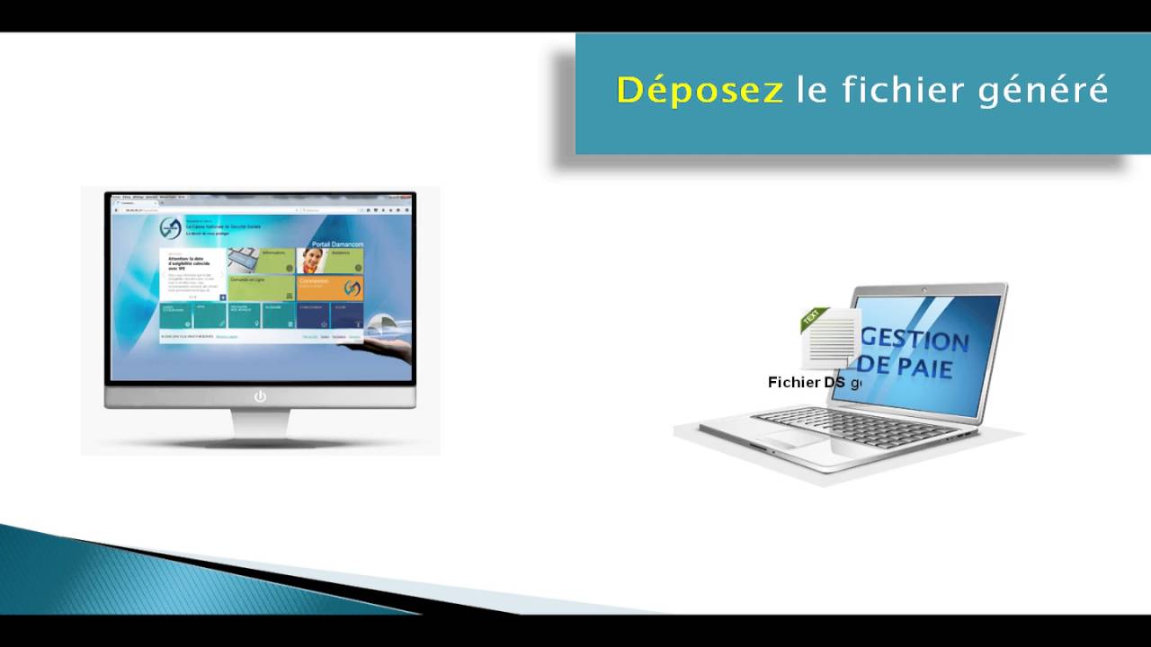 Nouveau portail DAMANCOM Télédéclaration mode EDI