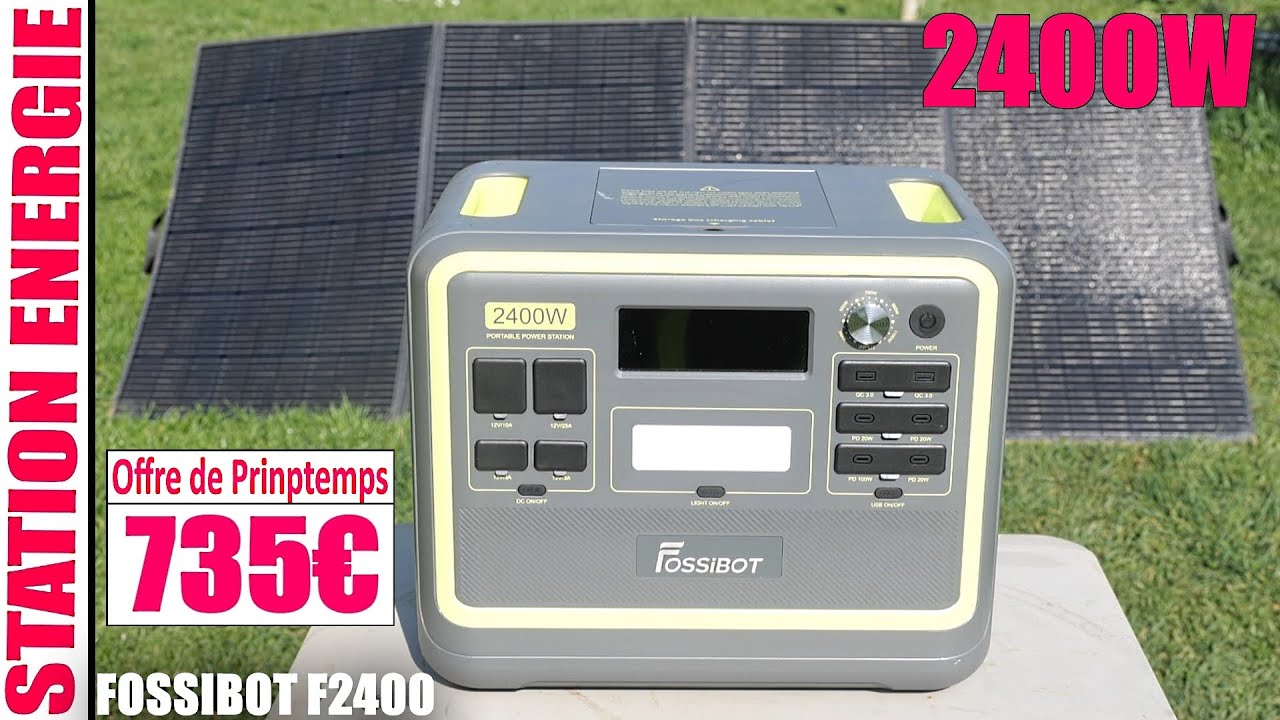 FOSSIBOT F2400 солнечная электростанция 2400w 2048wh генератор lifePO4 UPS кемпинг Vanlife