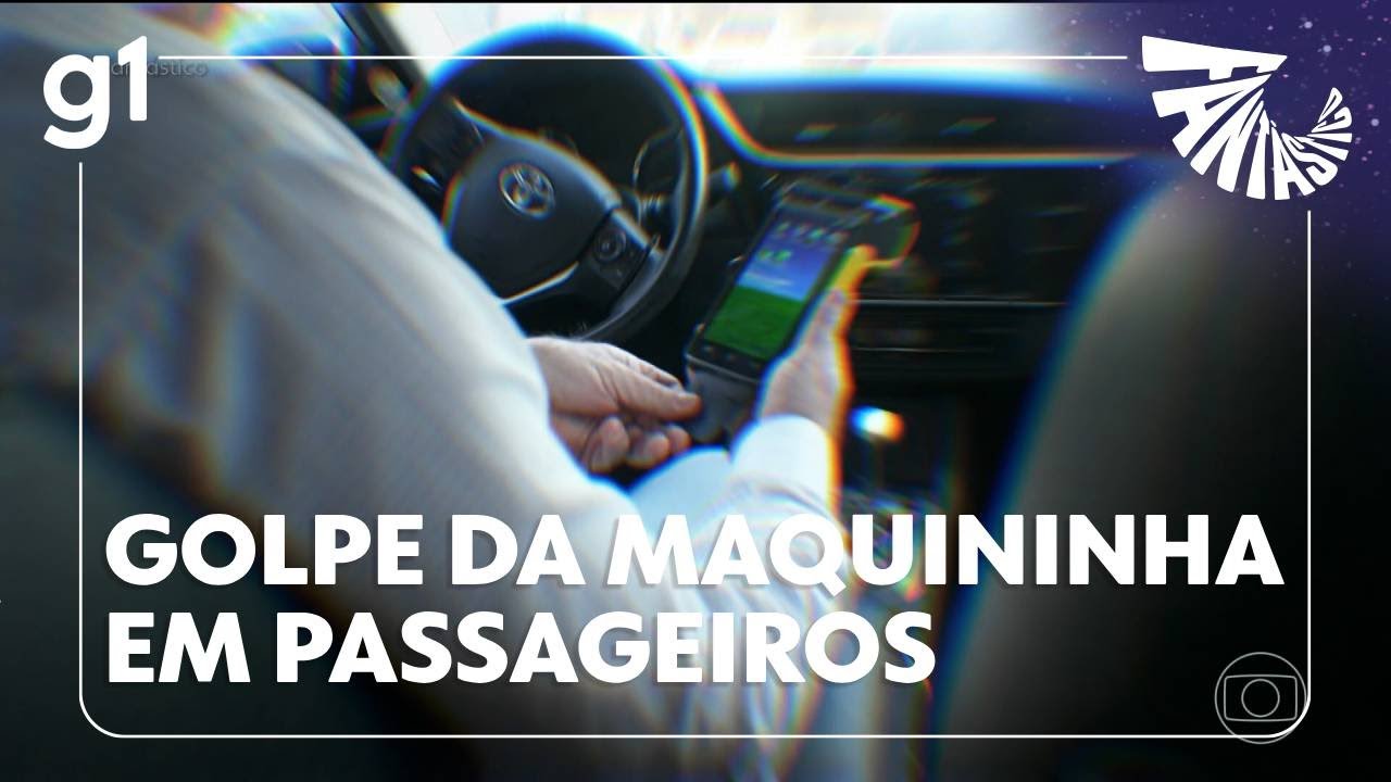 Fantástico: Criminosos se passam por taxistas e aplicam novo golpe da maquininha em passageiros #g1