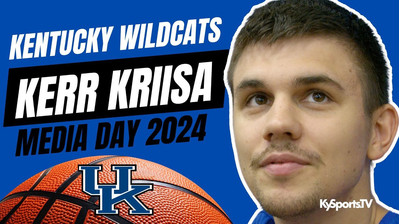 Kentucky Wildcats Basketball Kerr Kriisa - Media Day 2024