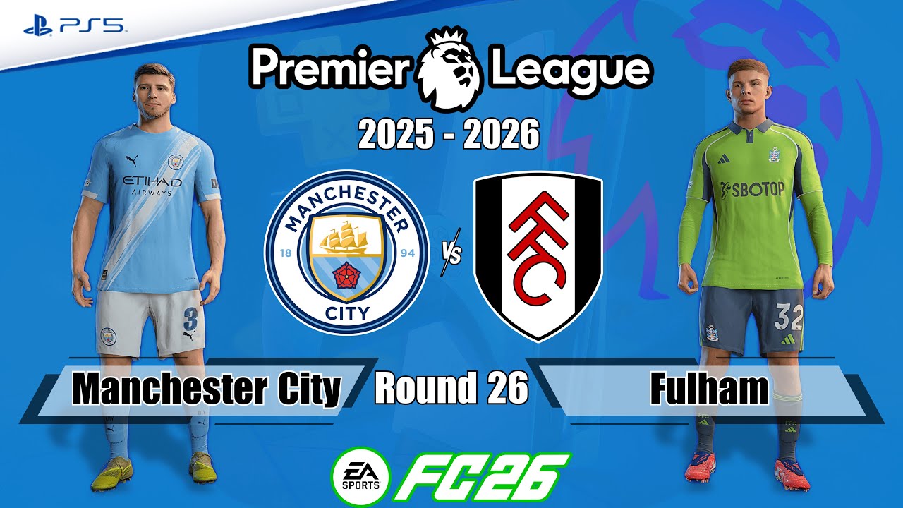 Manchester City vs. Fulham | Premier League 25/26 | Full Match | FC 26 - PS5™[4K]