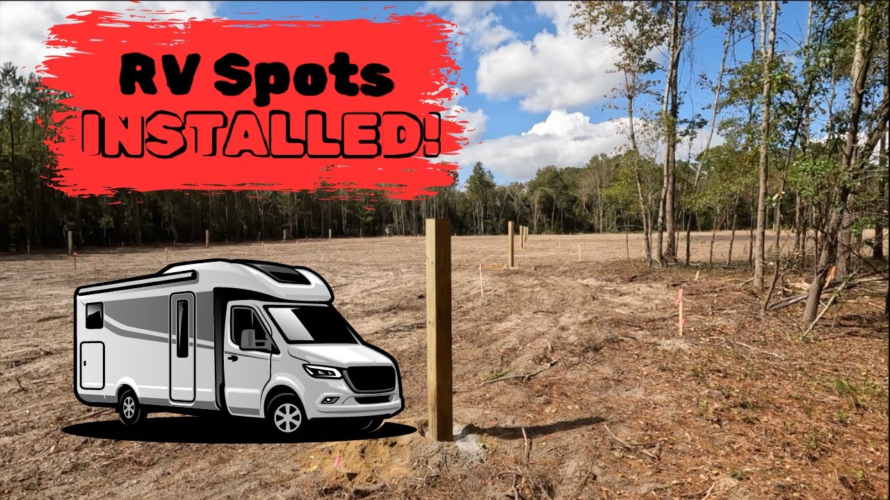 RV Spots are staked out at our campground! #camping  #campground  #rv  #camper  #rvlife  #camper