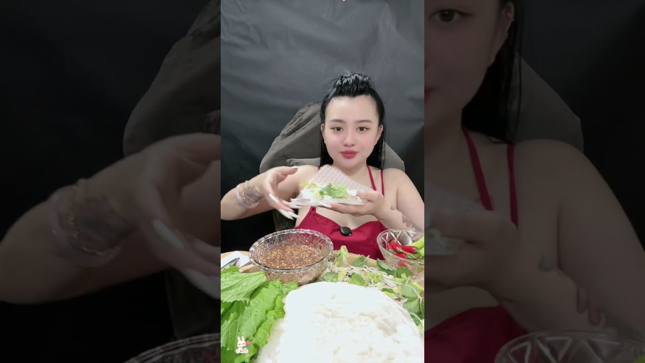 Bánh xèo vỏ mắm nêm ngon nhức nách 🤤 #mukbang  #eating  #viralreelschallenge #vylữ 