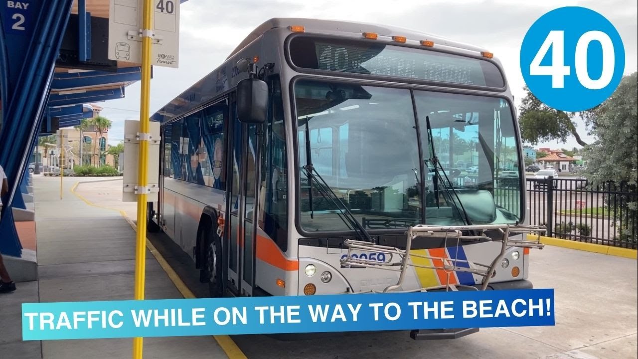 Riding Broward County Transit Bus 40, Lauderhill Transit Center to The Galleria at Fort Lauderdale