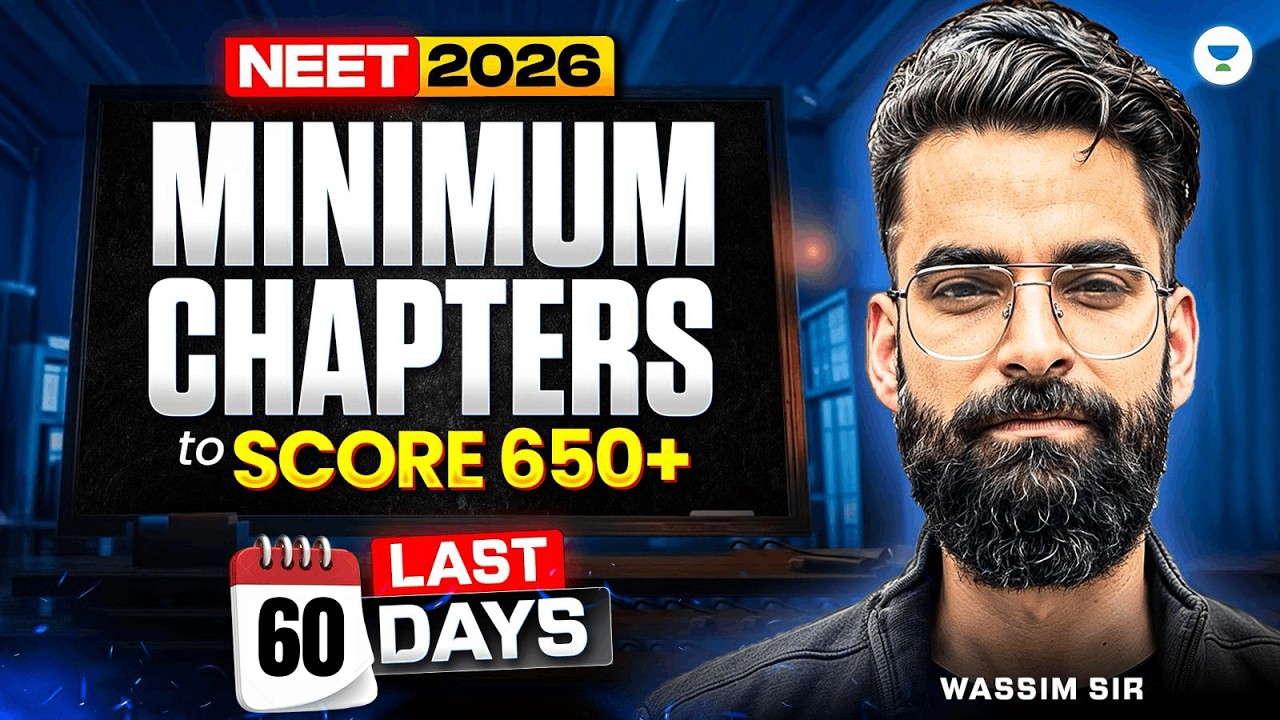 😱Minimum Chapters to Score 650+ in NEET 2026! Wassim Bhat