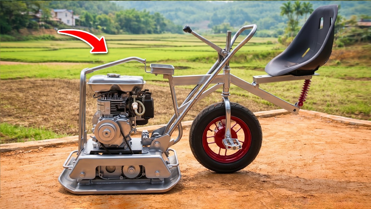 I built a special, sturdy motorcycle.