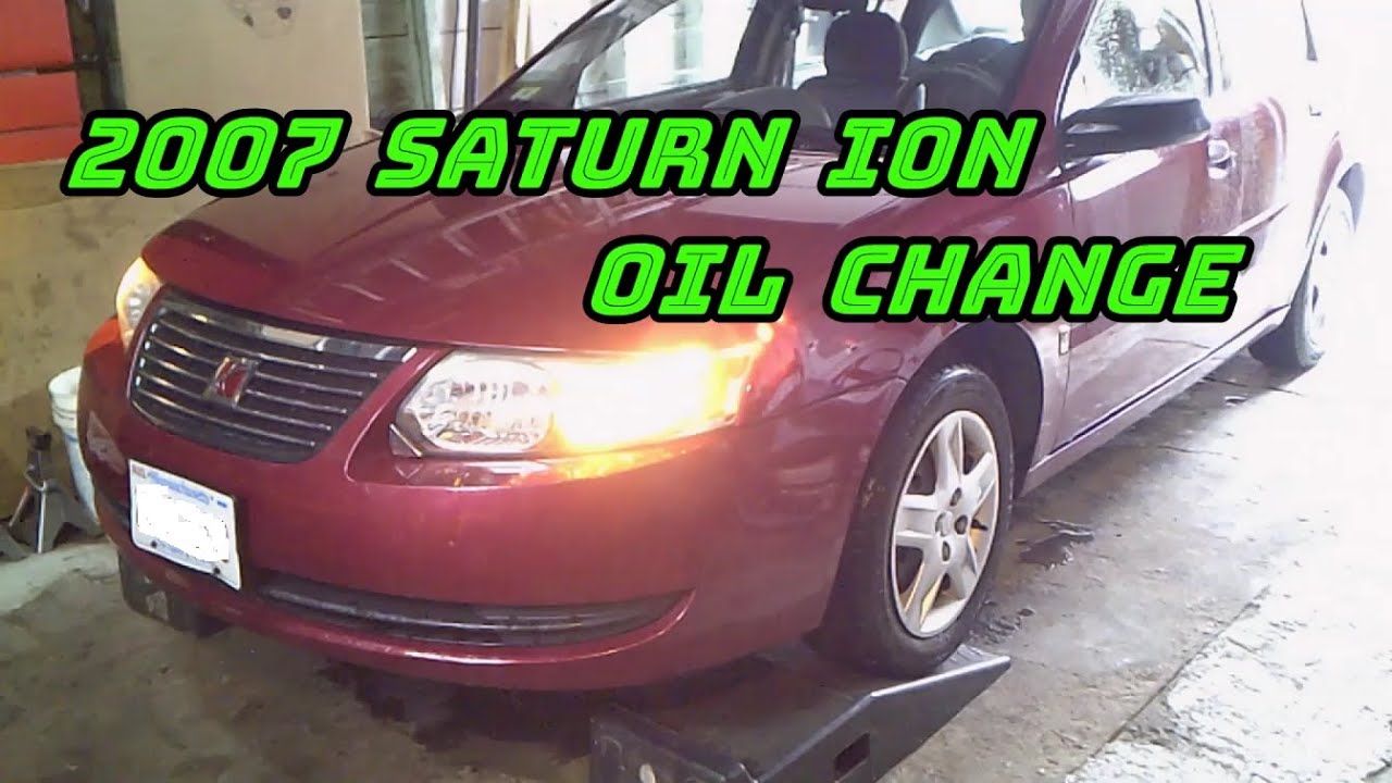 Saturn Ion Oil Change / 2007 Saturn Ion 2.2 Oil Change / Reset Oil Change Light