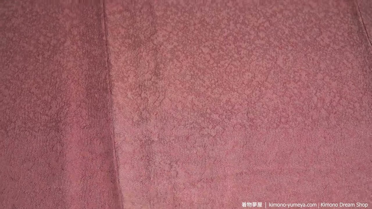 Filled With Tiny Flowers Kimono - Vintage Silk Solid Color Iromuji Pastel Pink Traditional Japanese