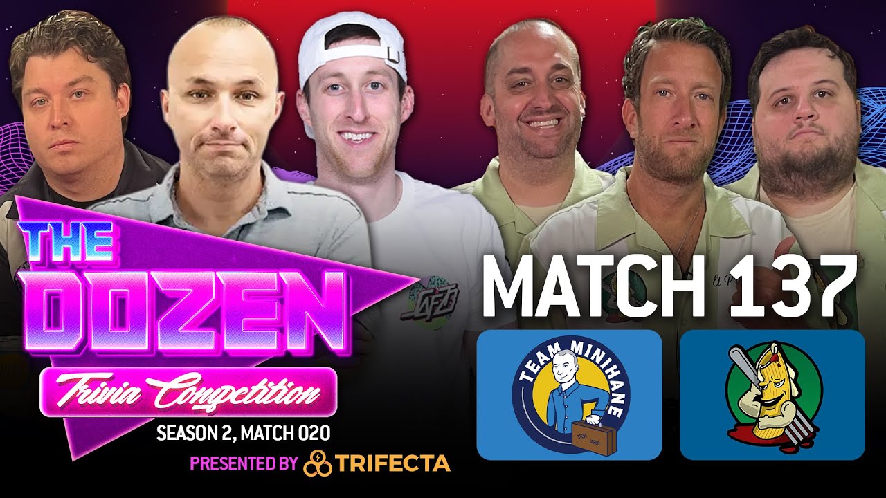 Dave Portnoy Makes Trivia Return Vs. Rico & Team Minihane (The Dozen pres. by Trifecta, Match 137)