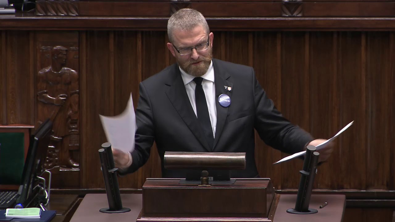 Grzegorz Braun -  wystąpienie z 19 czerwca 2020 r. (helikopter dla Emilewicz)
