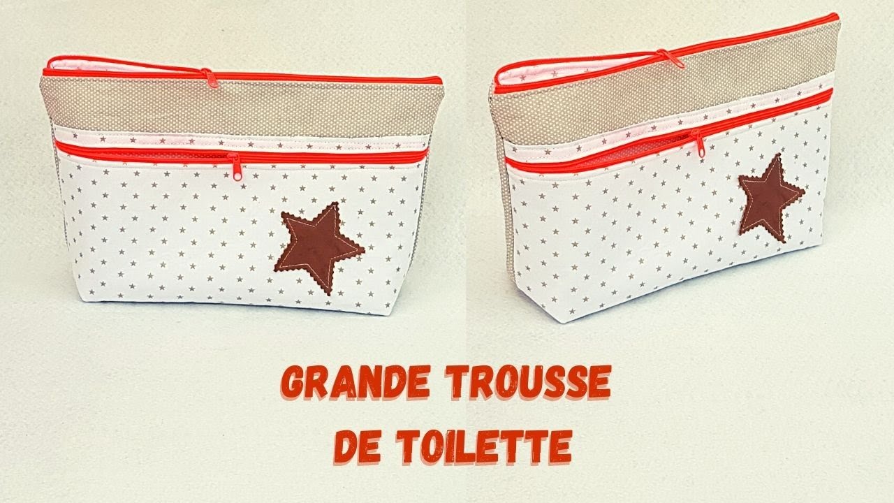 Tuto #diy débutant pour coudre une grande trousse de toilette originale 😉