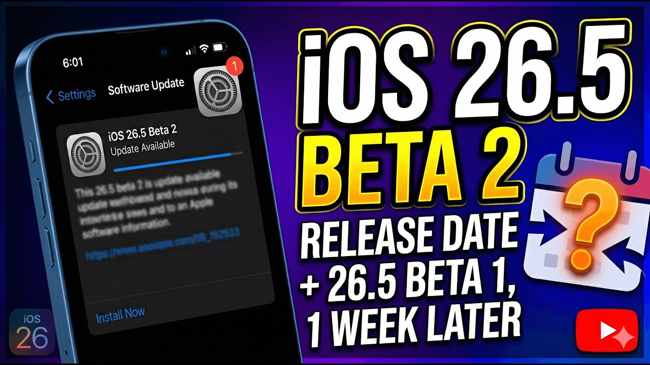 Дата выхода iOS 26.5 Beta 2 + обзор спустя неделю (батарея и производительность)!