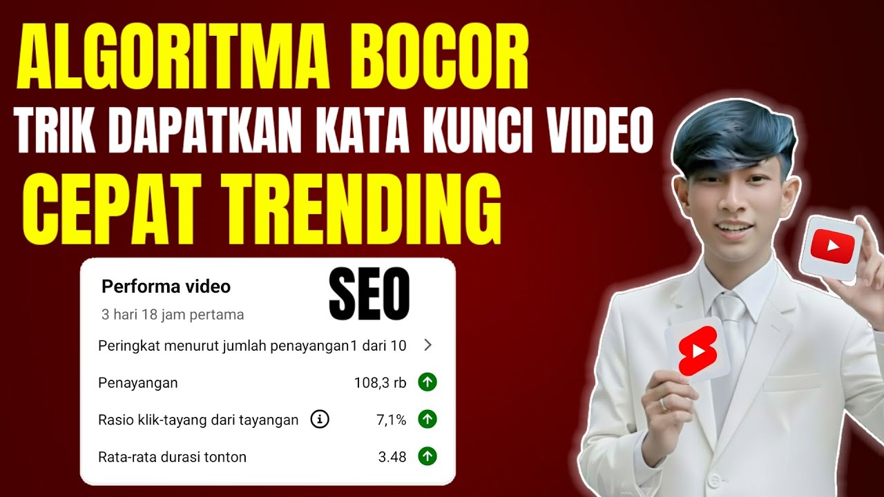 Cara Mencari Kata Kunci video Trending | SEO VIRAL algoritma Bikin Video Cepat Trending