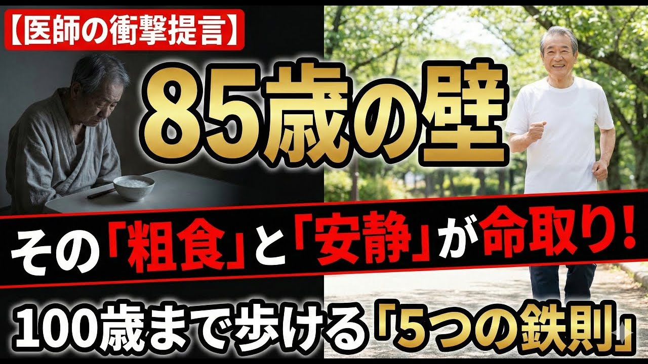 85歳で寝たきりになる人、100歳でも散歩する人。分かれ道は「4つの共通点」にあり。