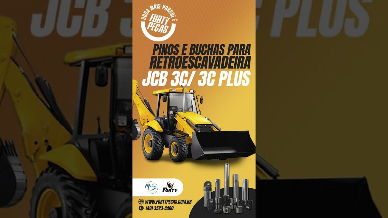 Forty Pe&ccedil;as - Pinos e buchas para JCB 3C / 3C Plus