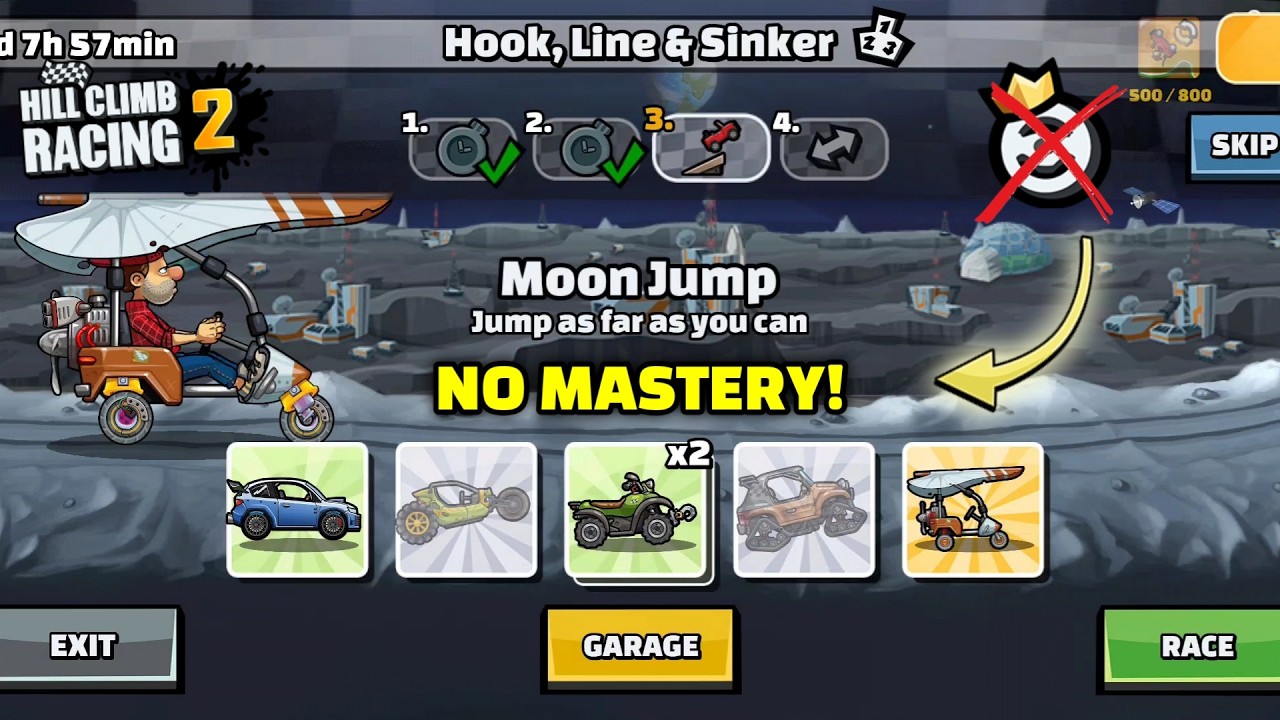 NO MASTERY !! IN | Hook, Line & Sinker | NEW TEAM EVENT - Hill Climb Racing 2